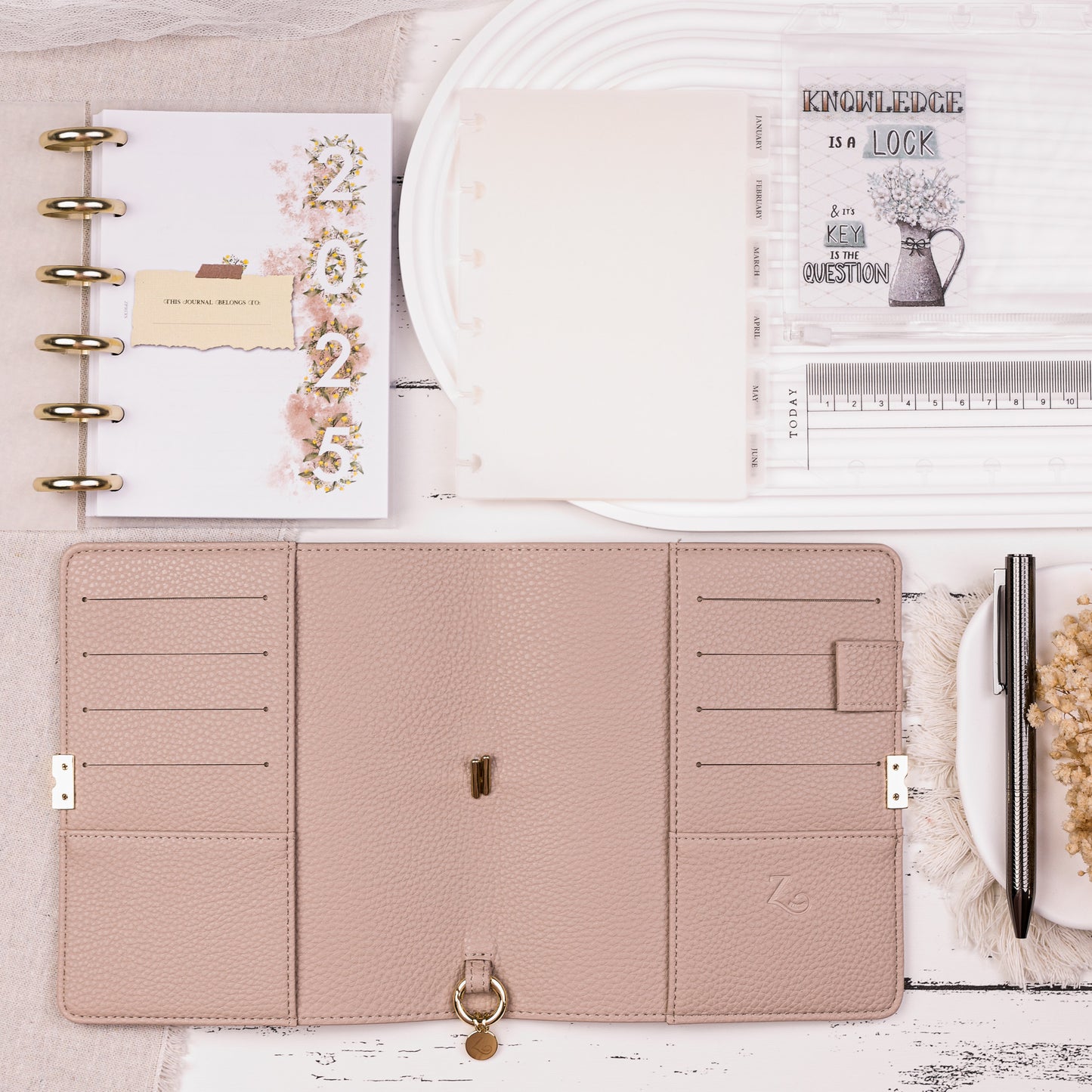 A6 BUNDLE | 2025 Yearly Agenda Planner | Discbound Rings | ENGLISH