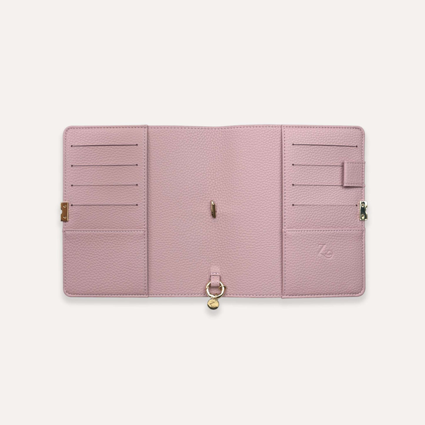 A6 soft vegan leather cover with elastic closure