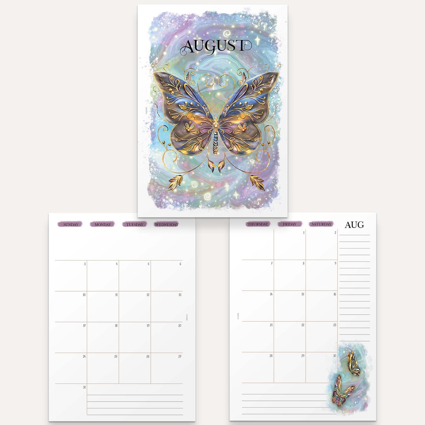 A6 | 2025 Yearly Agenda Planner | Discbound Rings | ENGLISH