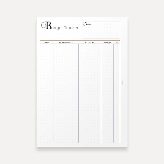 Budget Tracker Planner Inserts | A5 Discbound