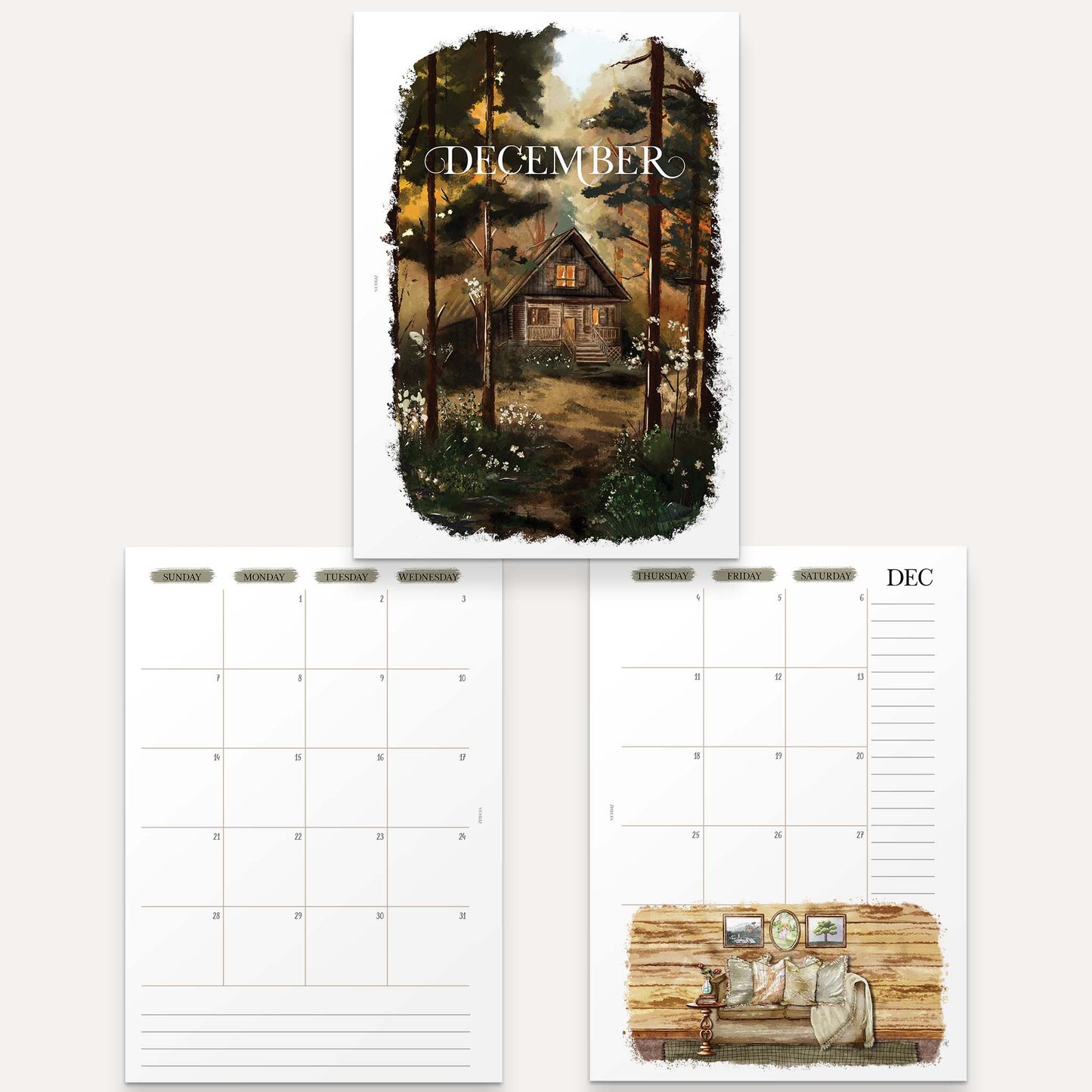 A6 | 2025 Yearly Agenda Planner | Discbound Rings | ENGLISH