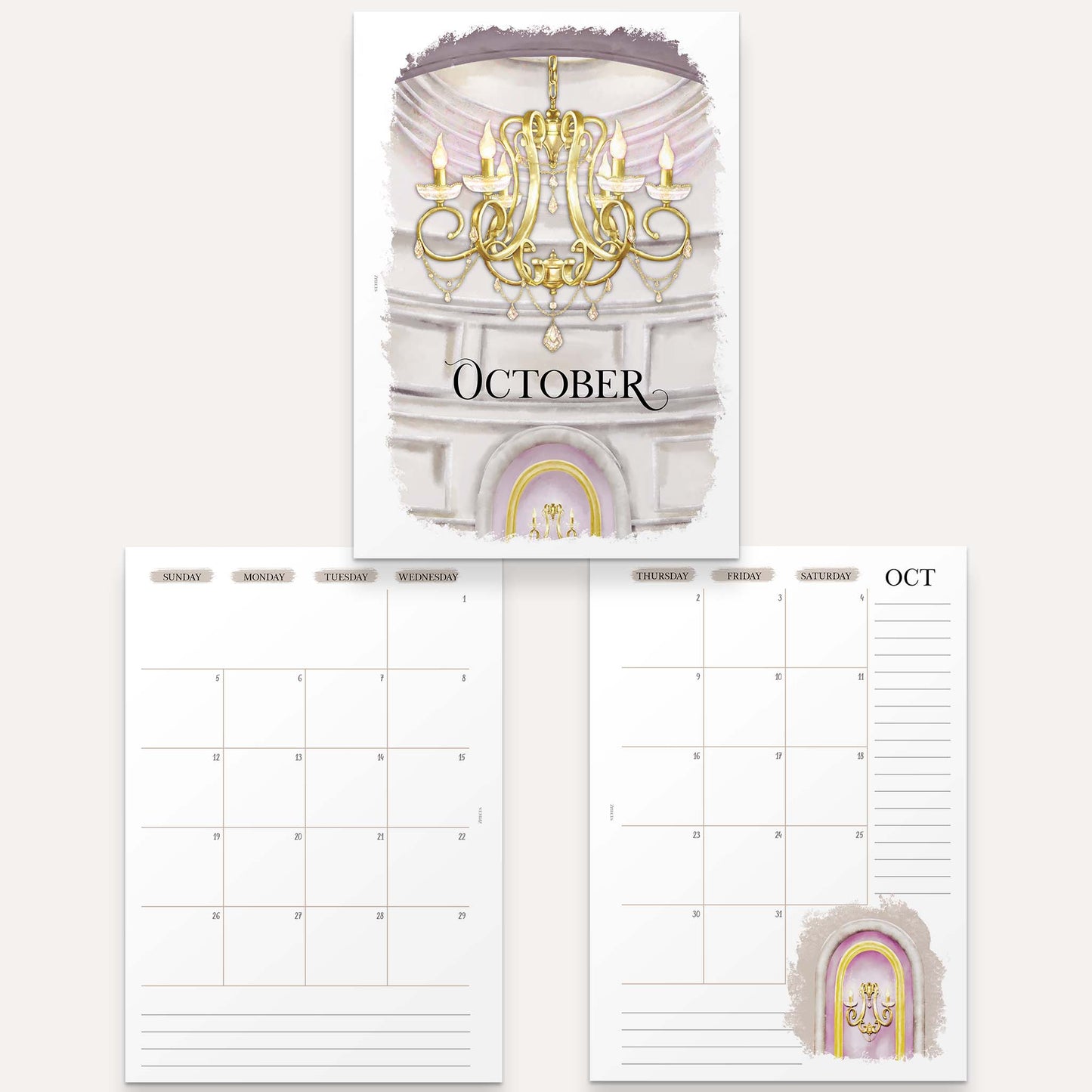 A6 | 2025 Yearly Agenda Planner | Discbound Rings | ENGLISH