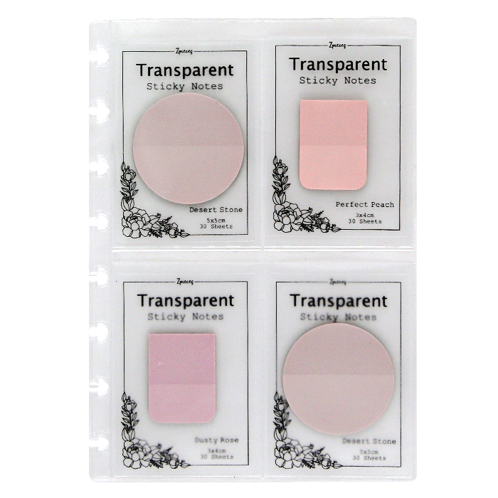Round transparent sticky notes - zpieces