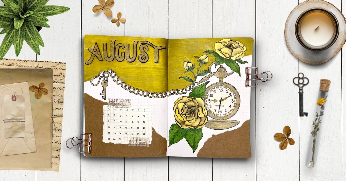 Journal Clock Sticker How to Make a Bullet Journal clock theme setup