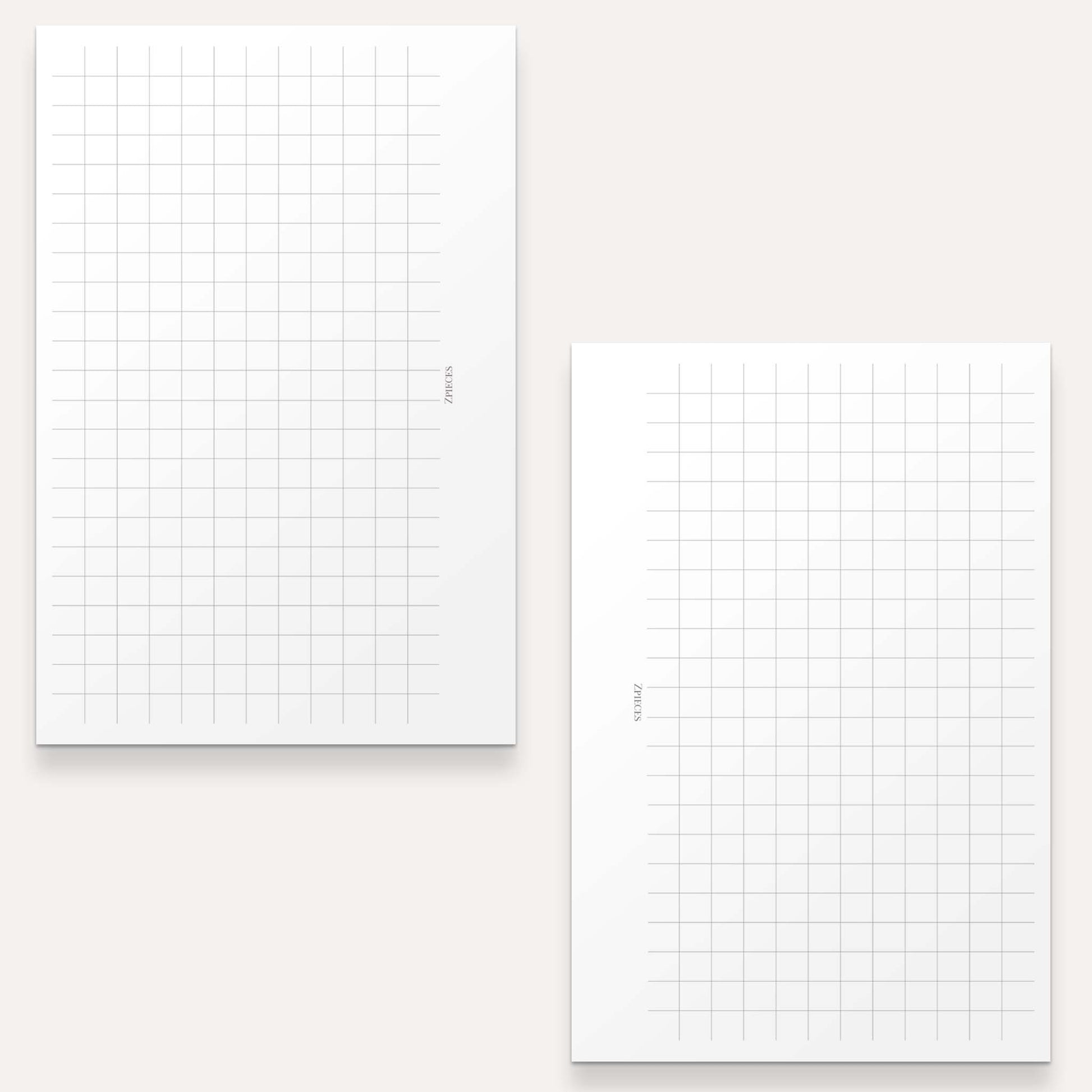 a7 grid paper insert for discbound paper