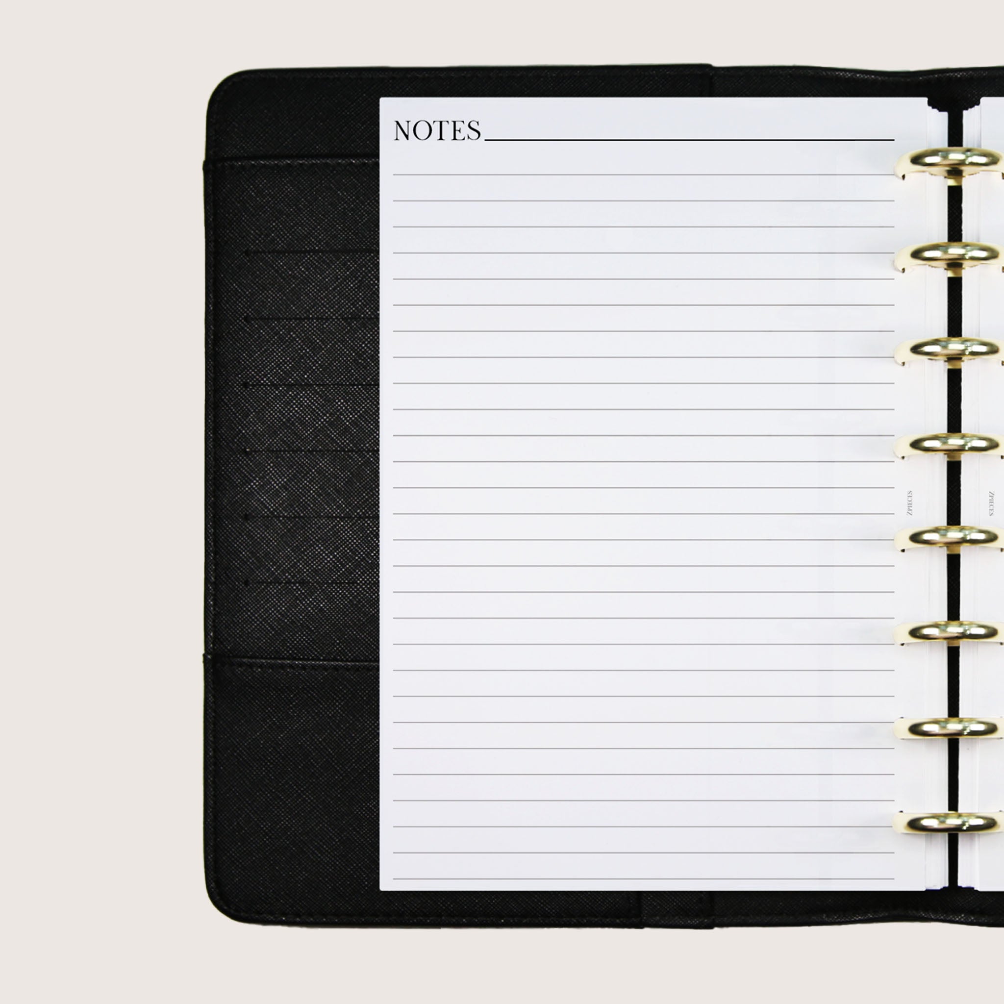 Note Paper For Inserts Notes Planner Inserts | A5 Discbound